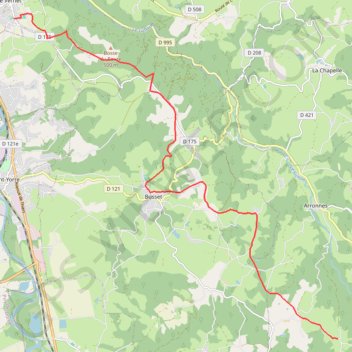 Gr463 du Vernet à Riboulet GPS track, route, trail