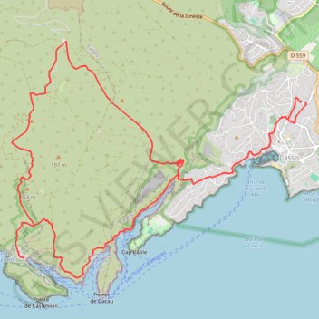 Cassis - Gardiole - Vau GPS track, route, trail