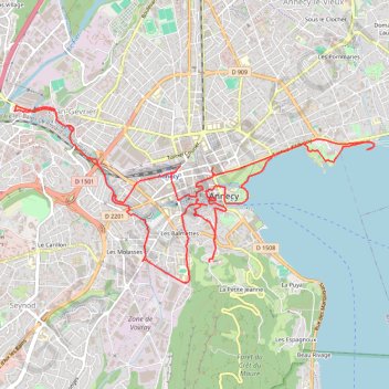 Découverte Annecy insolite GPS track, route, trail