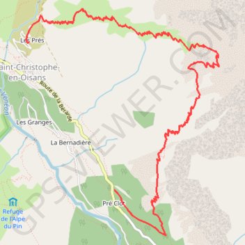 Tour Gourmand de Saint-Christophe-en-Oisans - Jour 4 GPS track, route, trail