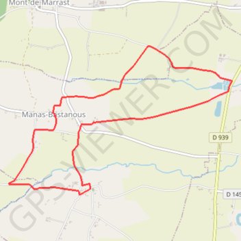 Sentier des 3 églises - Manas-Bastanou GPS track, route, trail