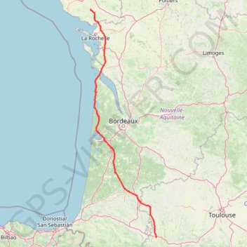 Salles Lavaud Direct GPS track, route, trail