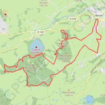 Sancy - Puy Montchal - Secteur Besse GPS track, route, trail