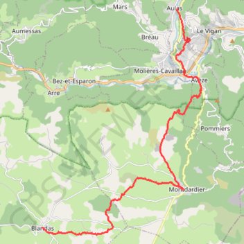 Chemin de Saint Guilhem - Etape 6 GPS track, route, trail