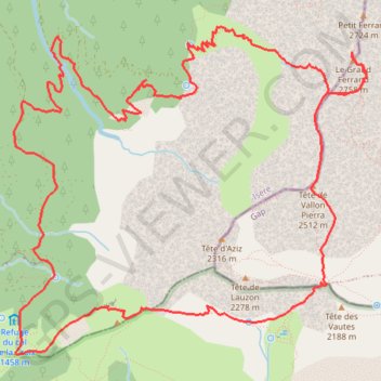 Grand Ferrand par les Charances en boucle depuis le Serre (Devoluy) GPS track, route, trail