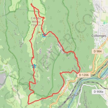 Grand Crêt d'Eau / Crêt de la Goutte GPS track, route, trail