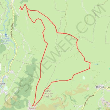 Tour du Plateau du Limon GPS track, route, trail