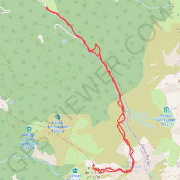 Col de la Sitre GPS track, route, trail