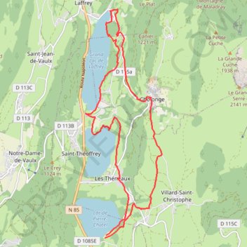 En bordure de lacs GPS track, route, trail
