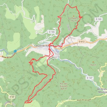 LABASTIDE ROUAIROUX GPS track, route, trail