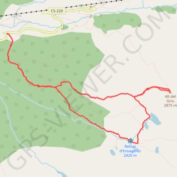Alt del Griu GPS track, route, trail