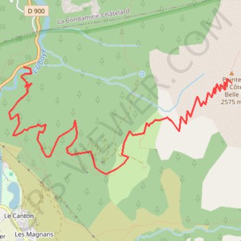 Pointe de Cote Belle GPS track, route, trail