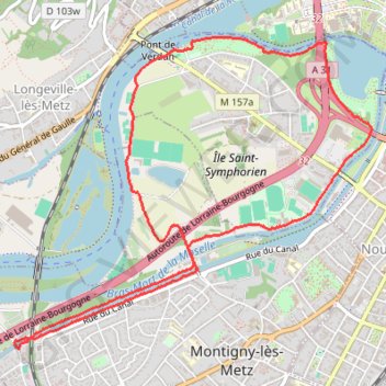 Longeville-lès-Metz GPS track, route, trail