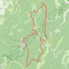 Vercors - De Combe Laval à Lente GPS track, route, trail