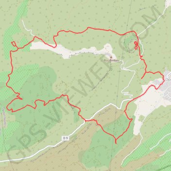 Randonnée de Salvaterre à Opoul GPS track, route, trail