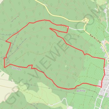 Sentier découverte des combes de Marsannay GPS track, route, trail