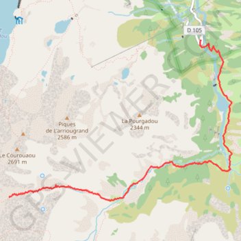 Le lac de batbeilh GPS track, route, trail