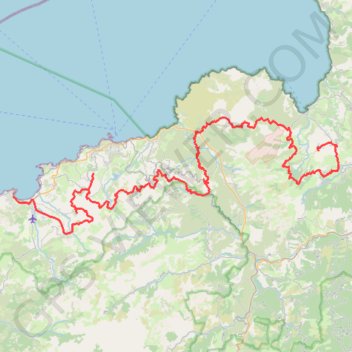 E02 - Saint-Florent GPS track, route, trail