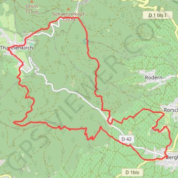 Bergheim, Thannenkirch GPS track, route, trail