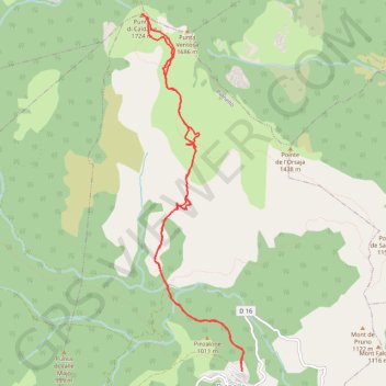 Punta di Caldane - Poggio GPS track, route, trail