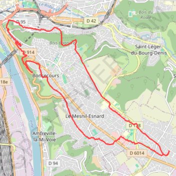 Bonsecours GPS track, route, trail