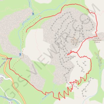 Aiguillette du Lauzet (La Croix) - Oisans GPS track, route, trail