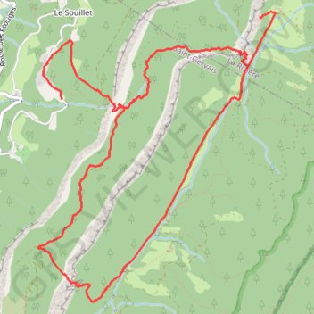 Le Belvédère du Rivet depuis les Gailleux - Saint-Gervais GPS track, route, trail