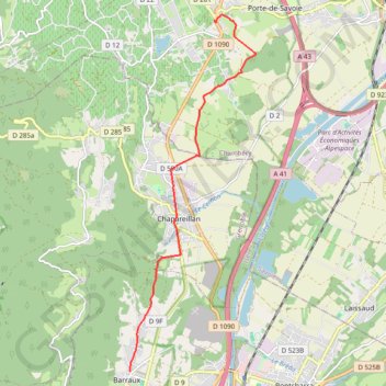 Sur les Pas des Huguenots - Barraux - Les Marches GPS track, route, trail