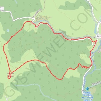 Sommet d'Occabé GPS track, route, trail