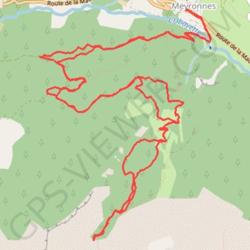 Vallon du siguret GPS track, route, trail