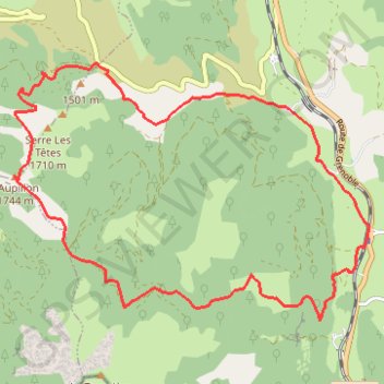 L'Aupillon GPS track, route, trail