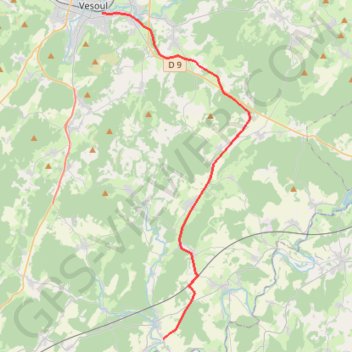 Guiseuil Vesoul GPS track, route, trail