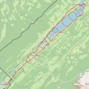 Tour du Lac de Joux - Bois-d'Amont GPS track, route, trail