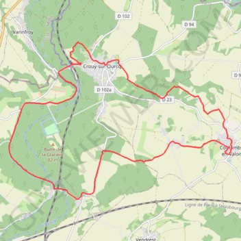 Rando Coulomb en Valois GPS track, route, trail