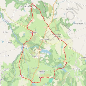 Randonnée Pérignac GPS track, route, trail
