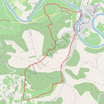 Douelle - Cournou GPS track, route, trail