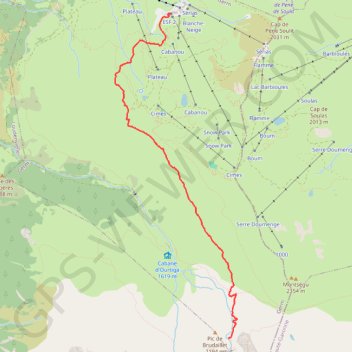 Pic de Hourgade GPS track, route, trail