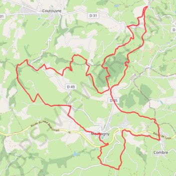 Randonnée La Montagnarde - Montagny GPS track, route, trail