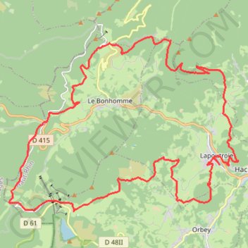 Le grand tour du Bonhomme - 6125 - UtagawaVTT.com GPS track, route, trail