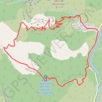 La bissonne GPS track, route, trail