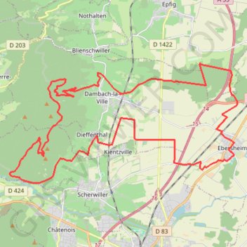 Circuit du Sanglier GPS track, route, trail