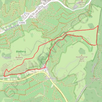 Kaiserstuhl GPS track, route, trail