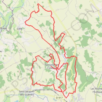 Autour de Fontaine-les-Coteaux GPS track, route, trail