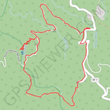 Réunion-Cascade Maniquet GPS track, route, trail
