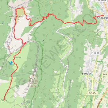 Traversée - Jour 4 GPS track, route, trail