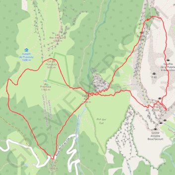 Dent de Crolles en huit par Pravouta (Chartreuse) GPS track, route, trail