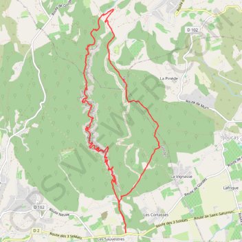 Moulins du veroncle GPS track, route, trail