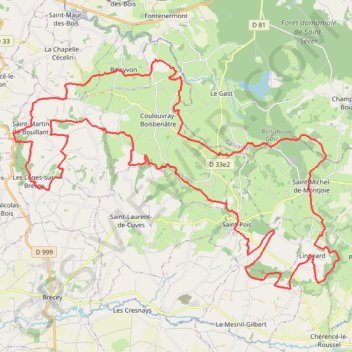 Vallée de la Sée - Entré Sée et Sienne GPS track, route, trail