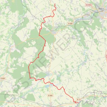 De Tillières-sur-Avre à Ormes GPS track, route, trail