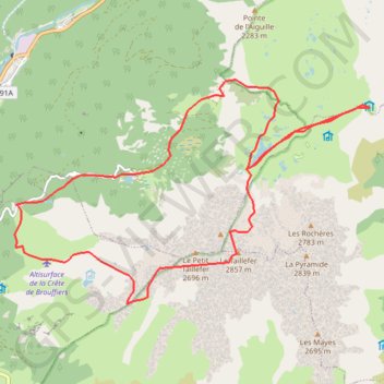 Taillefer par le lac Fourchu GPS track, route, trail